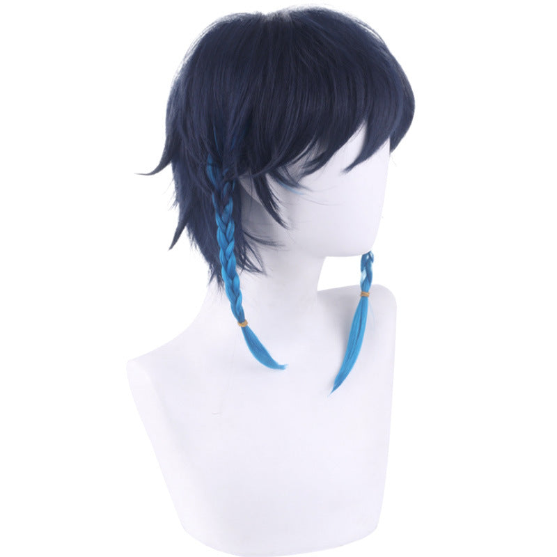 Huafei wigs, Genshin Impact, cosplay, Wendy wigs, twist braids, gradient wigs, anime wigs