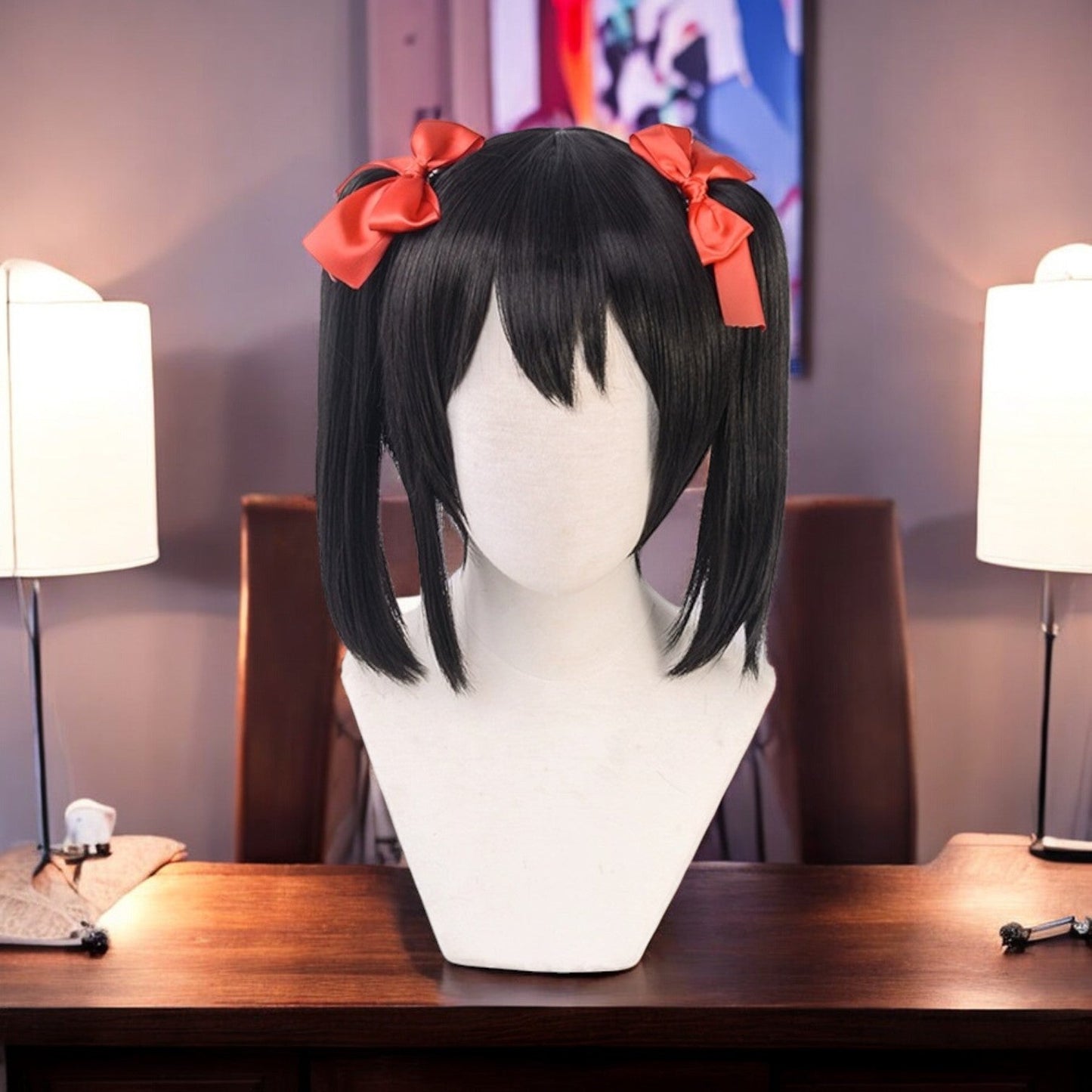 Nico Yazawa, Love Live, Anime Character Wig, Anime, Character Hair / with a Pair of Hair Bow