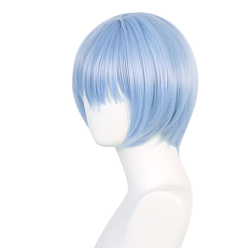 Neon Genesis Evangelion EVA Limbo Rei Ayanami Scalp Head Road Layered Short Hair Cosplay Wigs