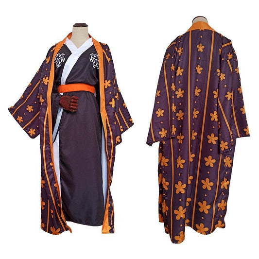 Trafalgar D. Water Law One Piece Cosplay Costume Outfit Anime Expo Con Halloween