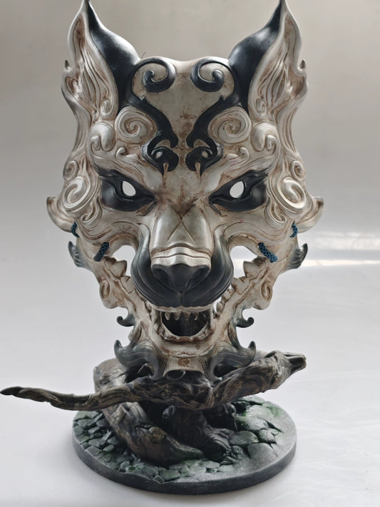 Black Myth Wukong Hundred Drama COS Model Game Peripheral Ornaments White Face Mask Monkey King