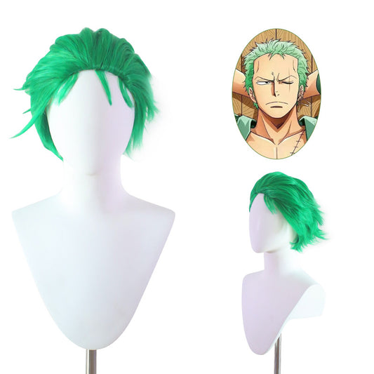 Hua Fei One Piece Cos Wig Roroa Solon Turf Head Big Back Animated Cos Fake Method