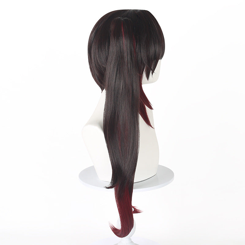 Lingqi Honkai Star Dome Railway fireworks cos wig scalp top tiger mouth clip ponytail gradient factory direct sales