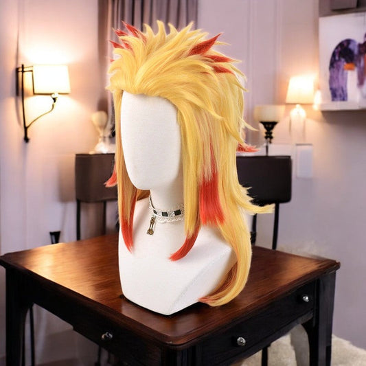 Kyojuro Rengoku, Demon Slayer, Kimetsu no Yaiba, Anime Character Wig, Anime, Character Hair