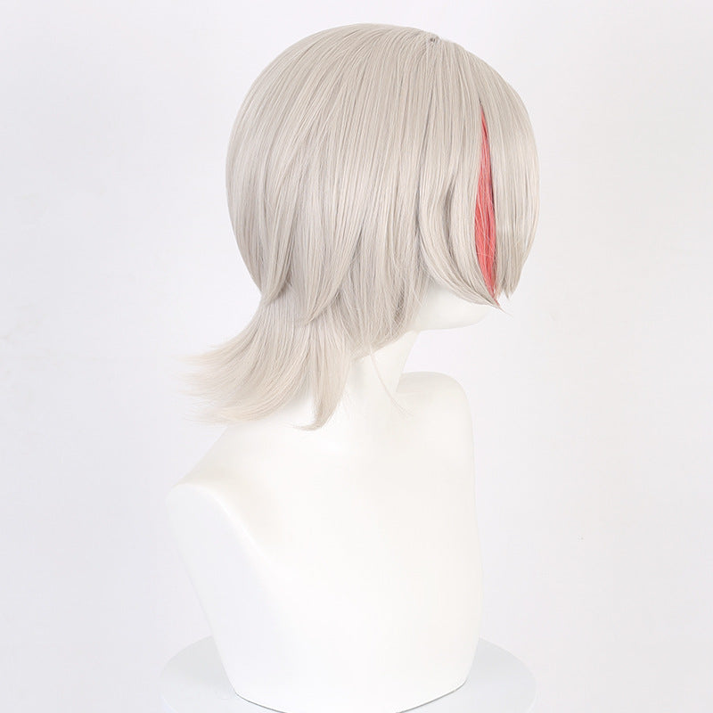 Lingqi Genshin Impact Linette Linny COS Wig Artificial Scalp Pick Dye Short Hair Factory Direct Sales