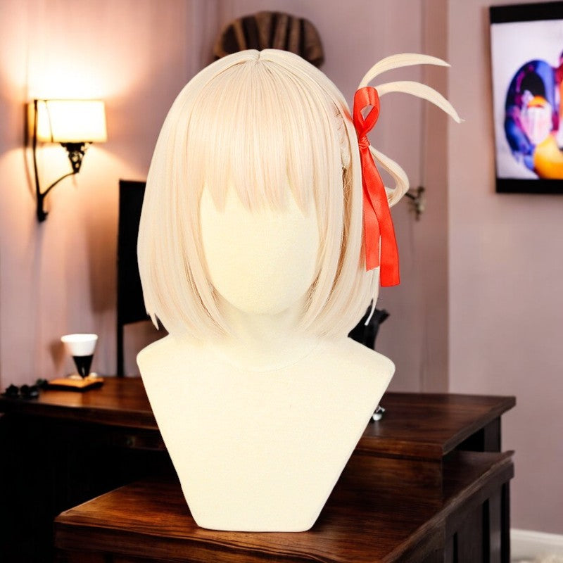 Chisato Nishikigi, Lycoris Recoil, Anime Character Wig, Anime, Character Hair / with Red Ribbon