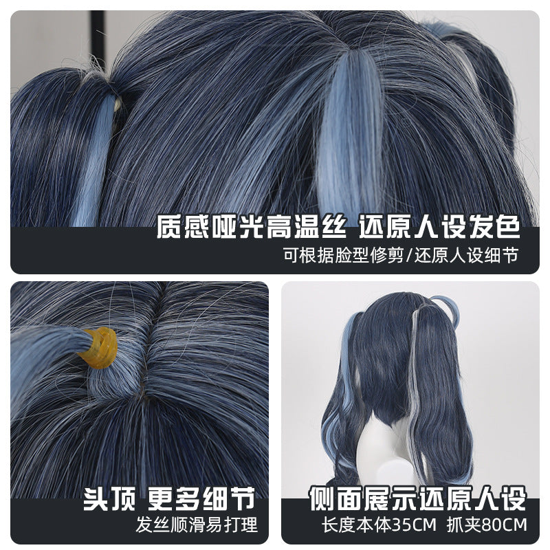 Lingqi new Hatsune Miku COS wig miku2025 snow Hatsune split styling model manufacturers wholesale