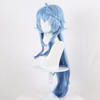 Lingqi Genshin Impact Ganyu One Tail One Meter Styling Gradient Cosplay Wig Cos Spot