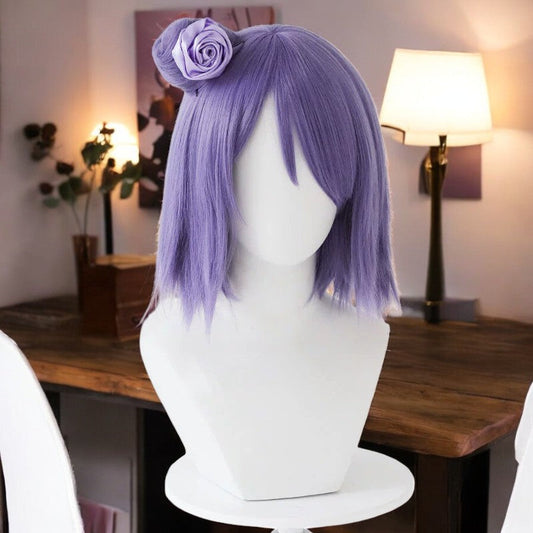 Konan, Naruto, Anime Character Wig, Anime, Character Hair, with Flower Hair Pin