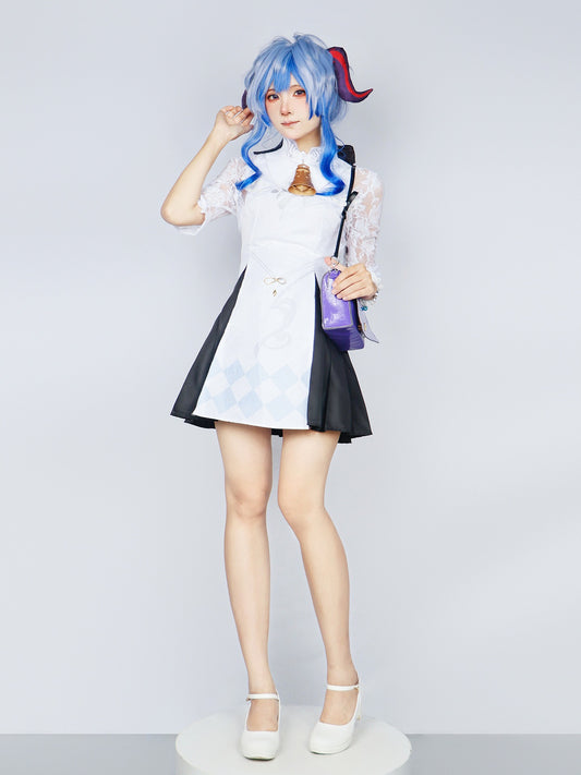 Genshin Impact Ganyu Cosplay Costume Outfit Anime Expo Con Halloween