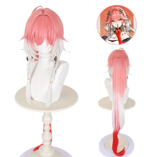 Ling Qi Mingchao Changli cos wig simulation scalp top game cosplay wig factory direct sale spot