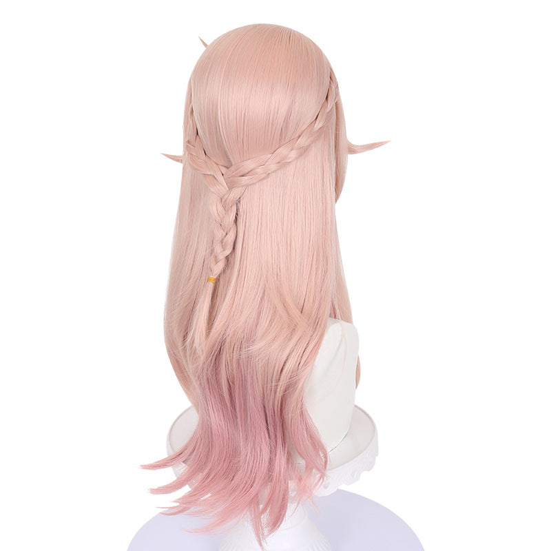 Lingqi Honkai Star Dome Railway Jiaoqiu cos wig special pink long hair artificial scalp factory direct sales