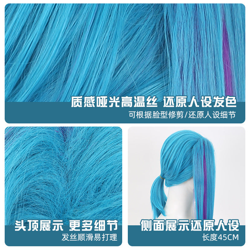 Jinx Arcane League of Legends, Anime Cosplay Wig, Character Fake Hair
