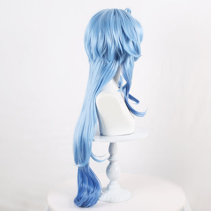 Lingqi Genshin Impact Ganyu One Tail One Meter Styling Gradient Cosplay Wig Cos Spot