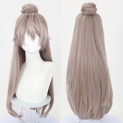 Ling Qi Codename Yuan Ji cos wig tiger mouth clip hair bag game cosplay wig simulation scalp top