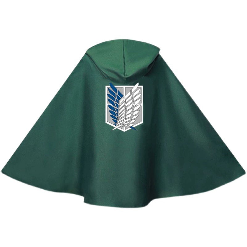 Levi Ackerman Attack on Titan Cloak Cosplay Costume Outfit Anime Expo Con Halloween
