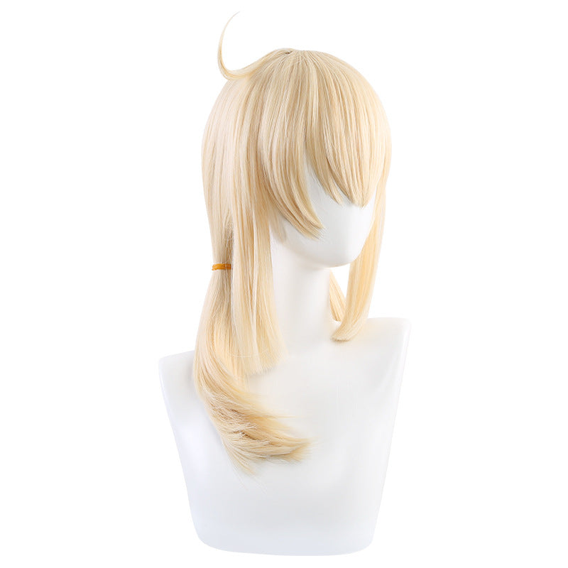 Ling Qi Genshin Impact Klee Cos Wig Double Ponytail Klee Game Anime Cosplay Hua Ling Cos Wig