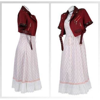 Aerith Final Fantasy 7 Cosplay Costume Outfit Anime Expo Con Halloween