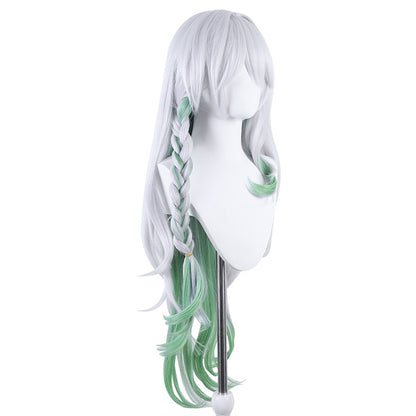 Lingqi Genshin Daci Tree King cos wig grass god silicone simulation scalp big curly hair highlights