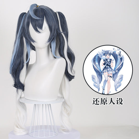Lingqi new Hatsune Miku COS wig miku2025 snow Hatsune split styling model manufacturers wholesale