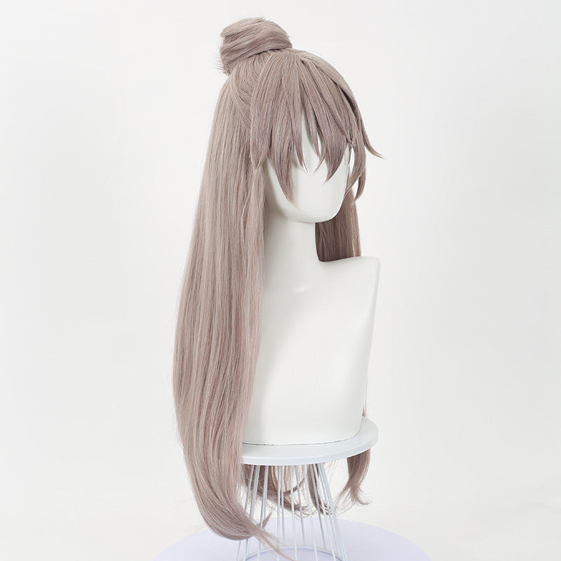 Ling Qi Codename Yuan Ji cos wig tiger mouth clip hair bag game cosplay wig simulation scalp top