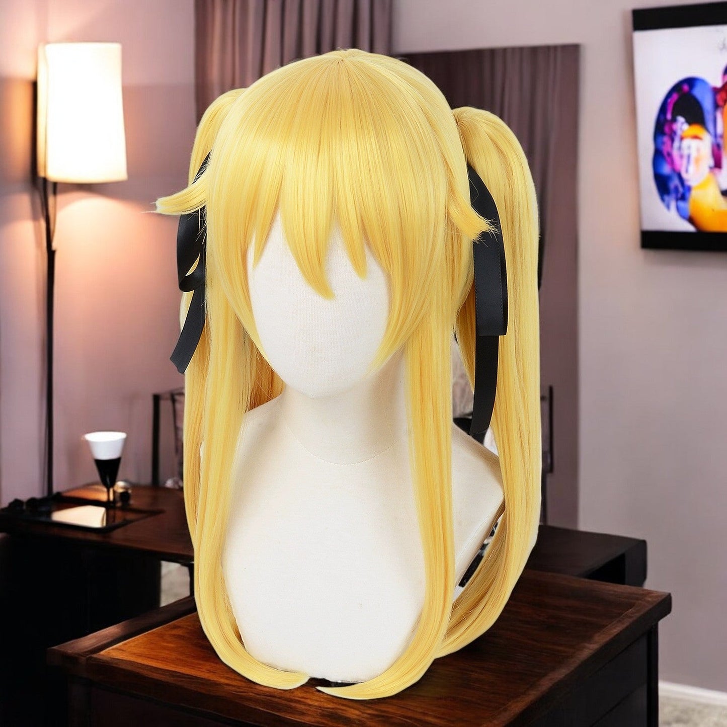 Mary Saotome, Kakegurui, Anime Character Wig, Anime, Character Hair / with Black Ribbon