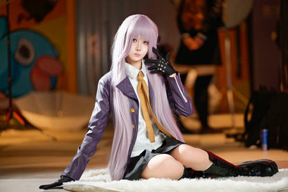 Kyoko Kirigiri Purple Suit Cosplay Costume Outfit, Anime Events, Character Outfit