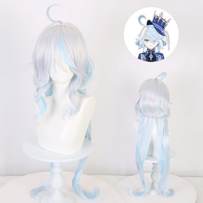 Genshin Impact, Furina, Anime Cosplay Wig, Character Fake Hair
