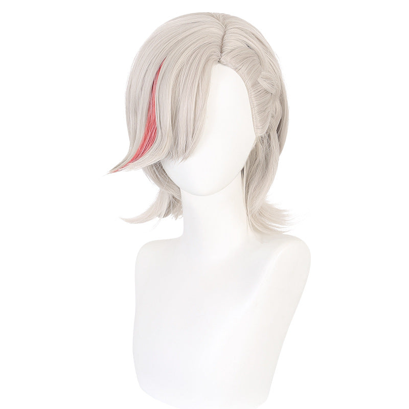 Lingqi Genshin Impact Linette Linny COS Wig Artificial Scalp Pick Dye Short Hair Factory Direct Sales