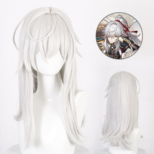 Honkai Star Rail: Jing Yuan, Anime Cosplay Wig, Character Fake Hair