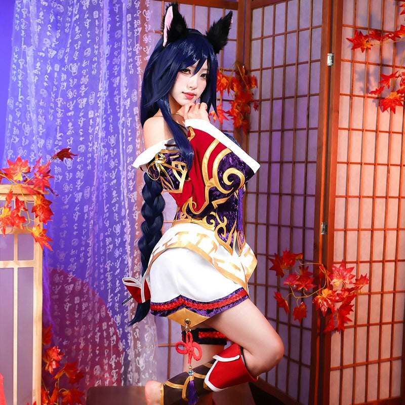 Ahri v2 League of Legends Cosplay Costume Outfit Anime Expo Con Halloween