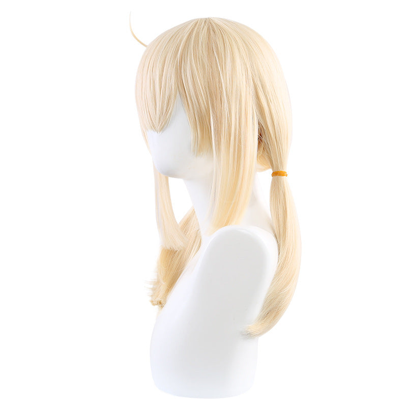 Ling Qi Genshin Impact Klee Cos Wig Double Ponytail Klee Game Anime Cosplay Hua Ling Cos Wig