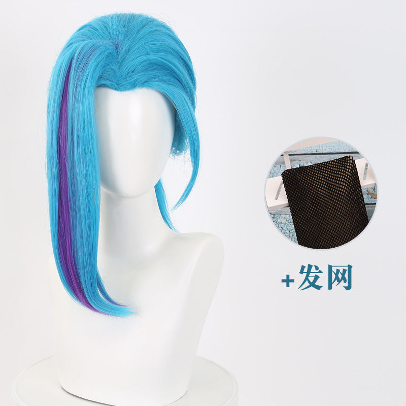 Jinx Arcane League of Legends, Anime Cosplay Wig, Character Fake Hair