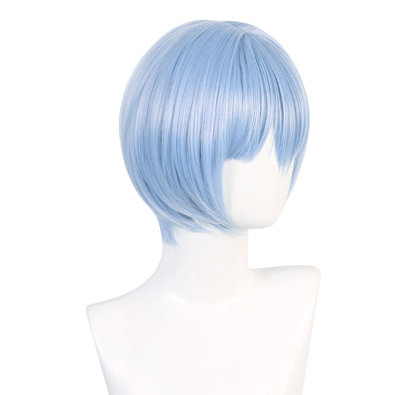 Neon Genesis Evangelion EVA Limbo Rei Ayanami Scalp Head Road Layered Short Hair Cosplay Wigs