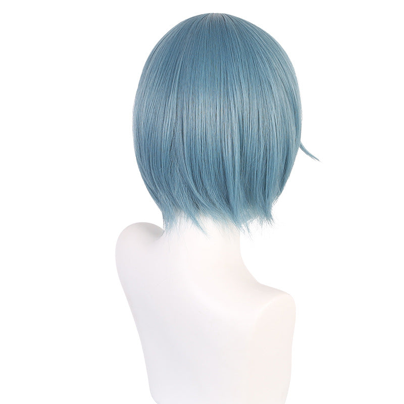 Magical girl Madoka Miki Sayaka Light blue short hair styling short hair cos wig