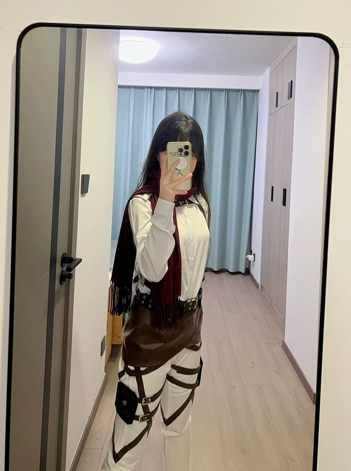 AoT Survey Corps Mikasa Levi Hange Eren Armin, Cosplay Costume Outfit, Anime Events, Character Outfit