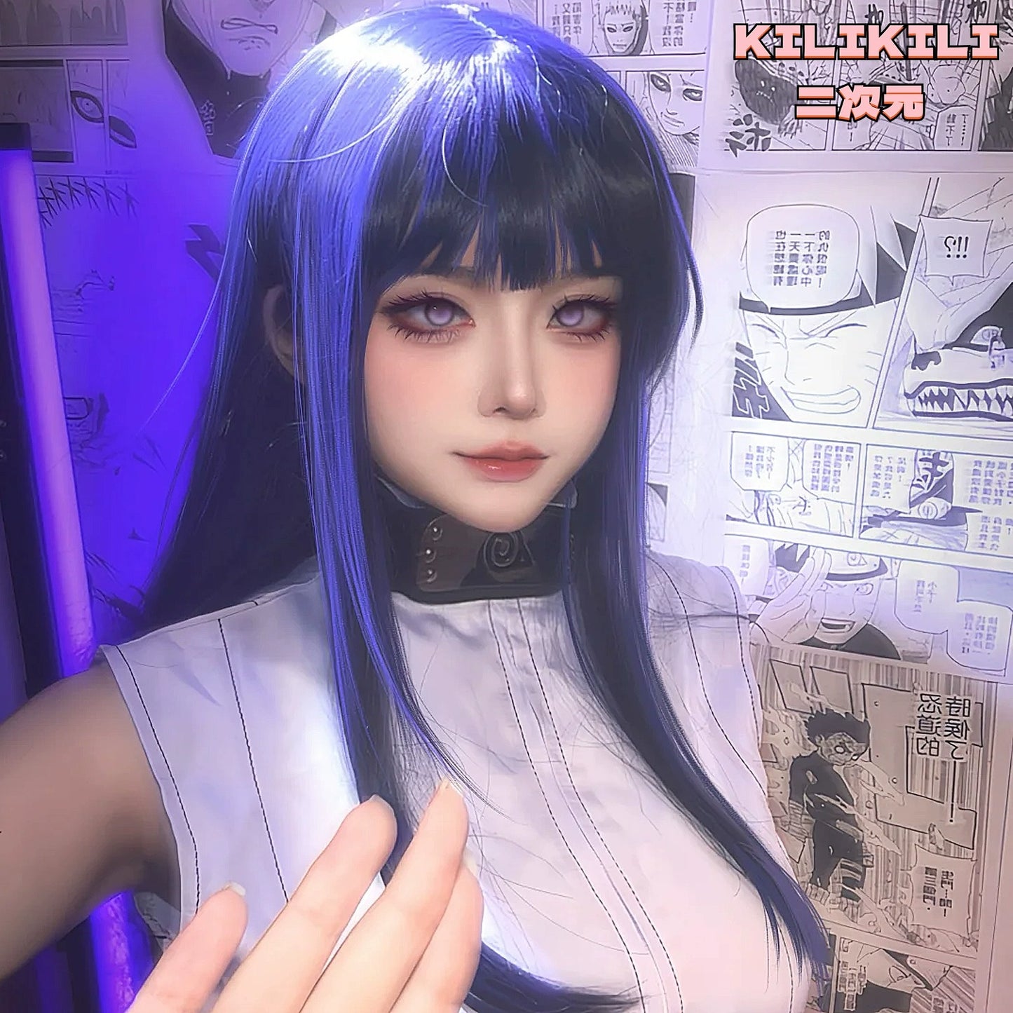 Hinata Hyuga Naruto Cosplay Costume Outfit Anime Expo Con Halloween