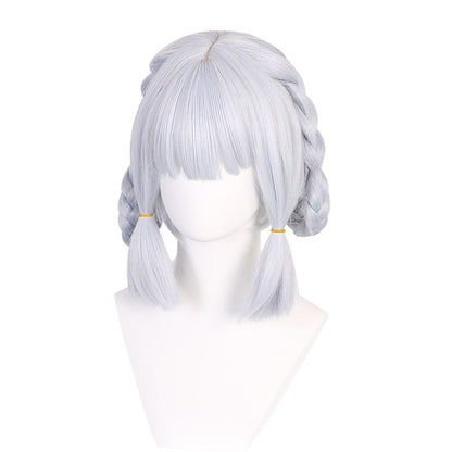 Ling Qi Genshin Impact Kamisato Ayaka Cos Wig New Skin Letter from Hanatoki Simulated Long Scalp Twist Braid