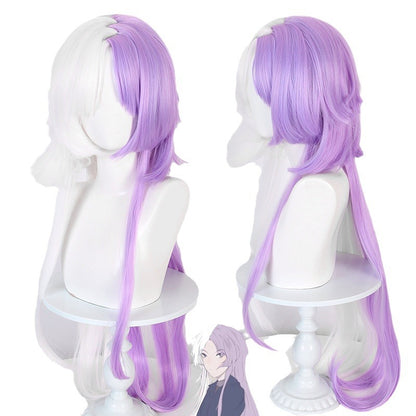 Ling Qi Writer Wild Dog Season 4 Sigma Double Spell White and Purple Long Hair Cosplay Anime Wig