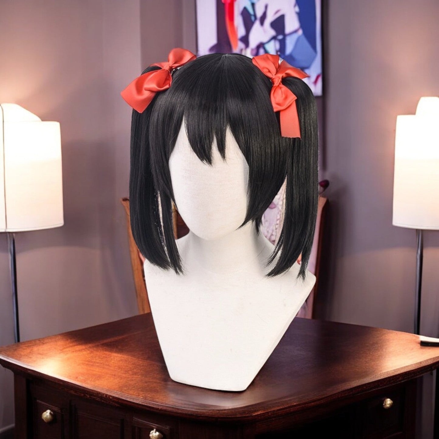 Nico Yazawa, Love Live, Anime Character Wig, Anime, Character Hair / with a Pair of Hair Bow