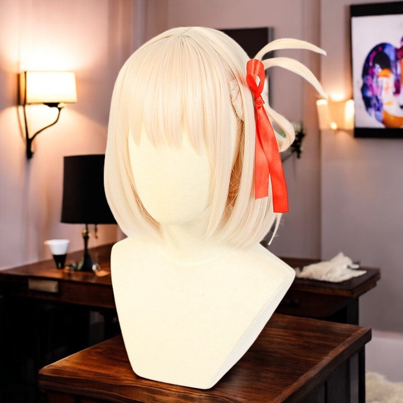 Chisato Nishikigi, Lycoris Recoil, Anime Character Wig, Anime, Character Hair / with Red Ribbon