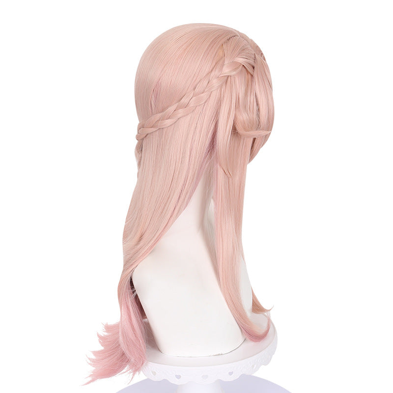 Lingqi Honkai Star Dome Railway Jiaoqiu cos wig special pink long hair artificial scalp factory direct sales