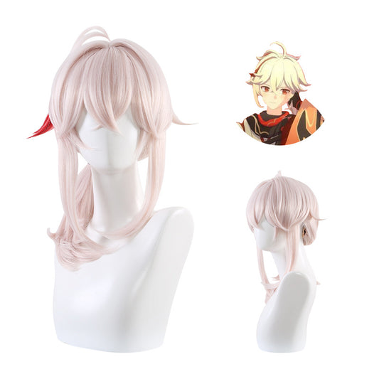 Kaedehara Kazuha cos wig anime wig Genshin Inazuma Castle Kiryu Manyo cos fake hair no need to trim the model