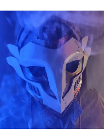 League of Legends LoL Arcane Ekko Helmet Cosplay Anime Prop Mask