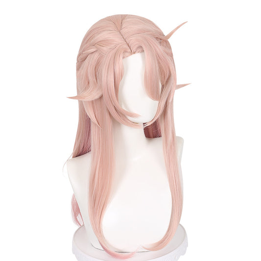 Lingqi Honkai Star Dome Railway Jiaoqiu cos wig special pink long hair artificial scalp factory direct sales