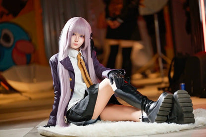 Kyoko Kirigiri Purple Suit Cosplay Costume Outfit, Anime Events, Character Outfit