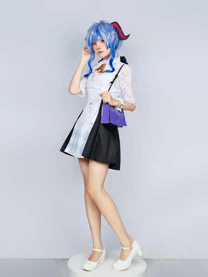 Genshin Impact Ganyu Cosplay Costume Outfit Anime Expo Con Halloween