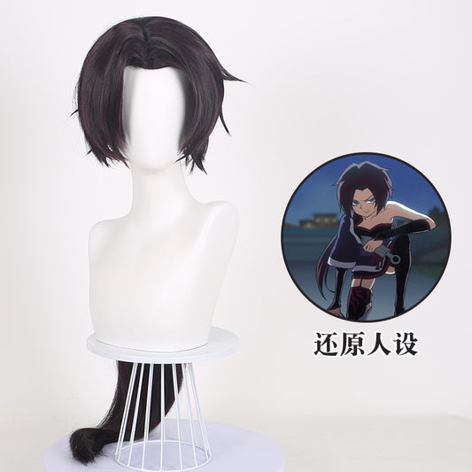 Eleven Plum Scissor Seven, Anime Cosplay Wig, Character Fake Hair