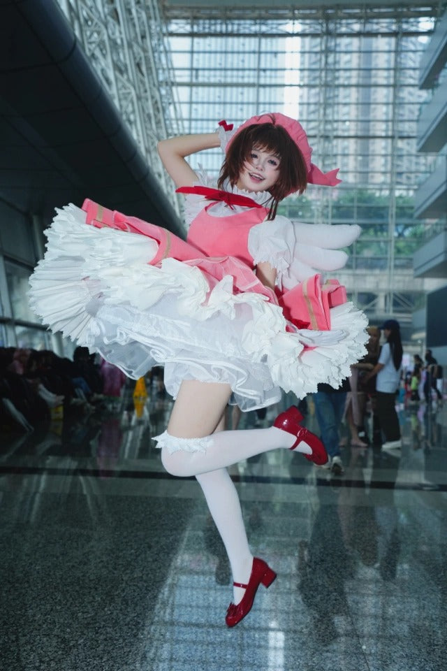 Sakura Complete Set With Wings Cosplay Costume Outfit, Anime Events, Character Outfit