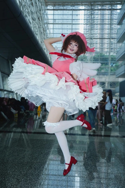 Sakura Complete Set With Wings Cosplay Costume Outfit, Anime Events, Character Outfit
